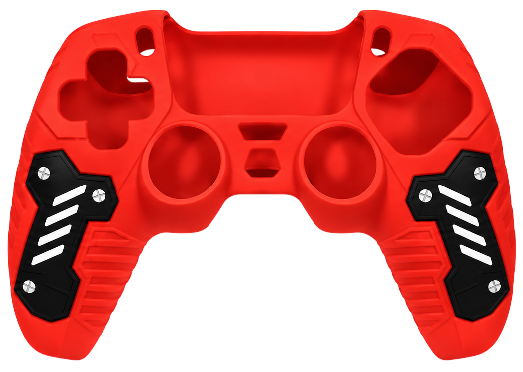 PS5 DualSense Silicone Case Protector Red Black